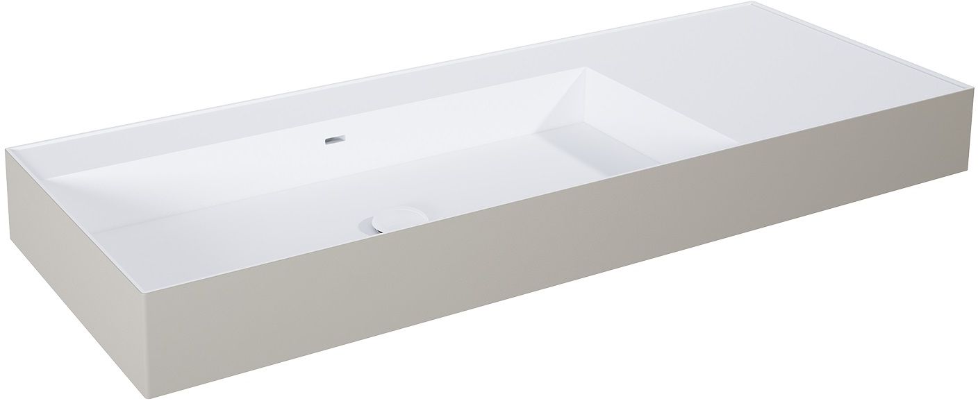 Elita Level Waschbecken 120.5x45.5 cm rechteckig weiß matte RE041461236190