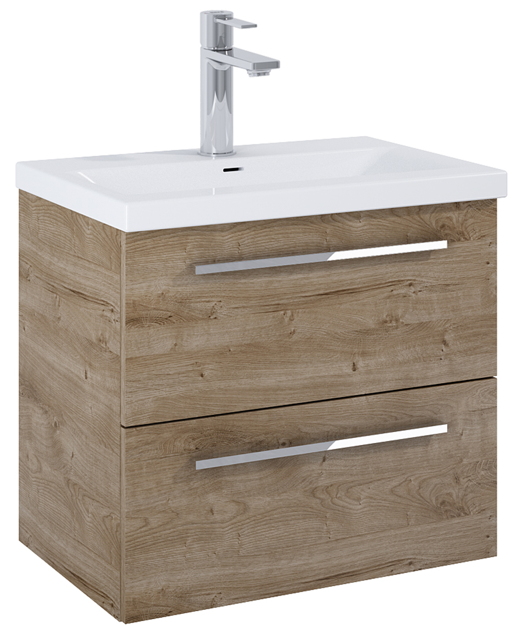 Roca Kwadro Badschrank 60x38.4x53 cm Unterschrank hängend eiche A857969808