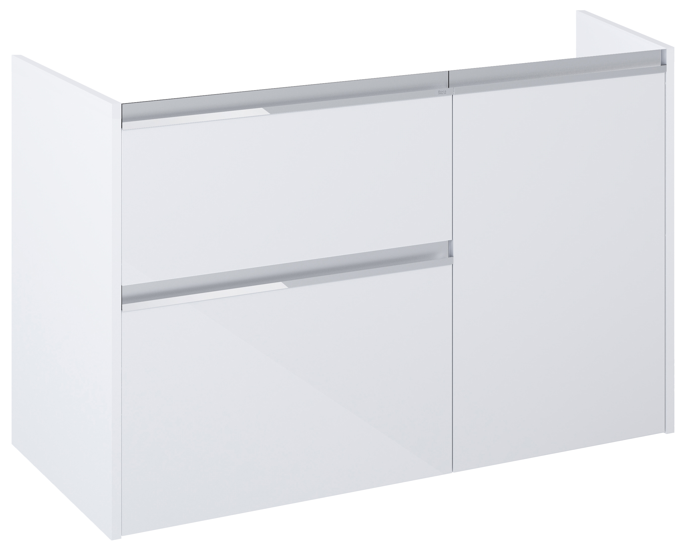 Roca Gap Pro Badschrank 98.5x45.1x63.5 cm Unterschrank hängend weiß A857904806