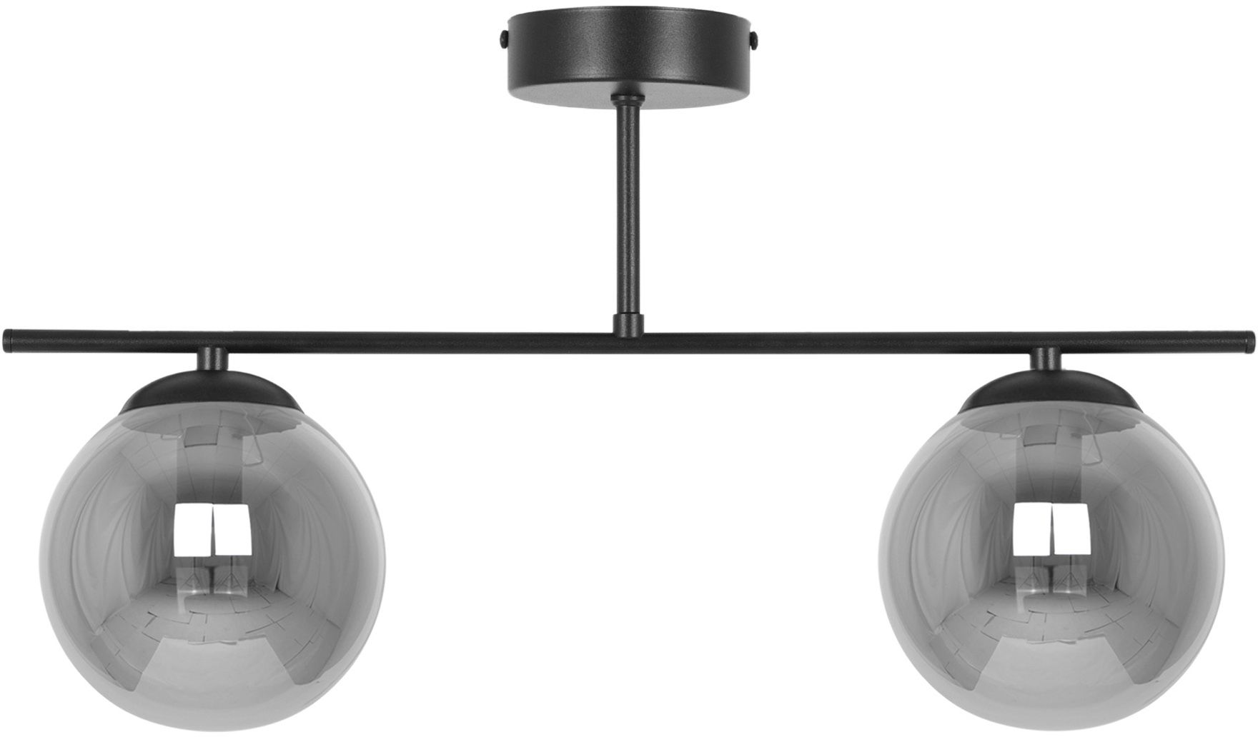 Kaja Gamma Deckenlampe 2x10 W schwarz-graphit K-5168