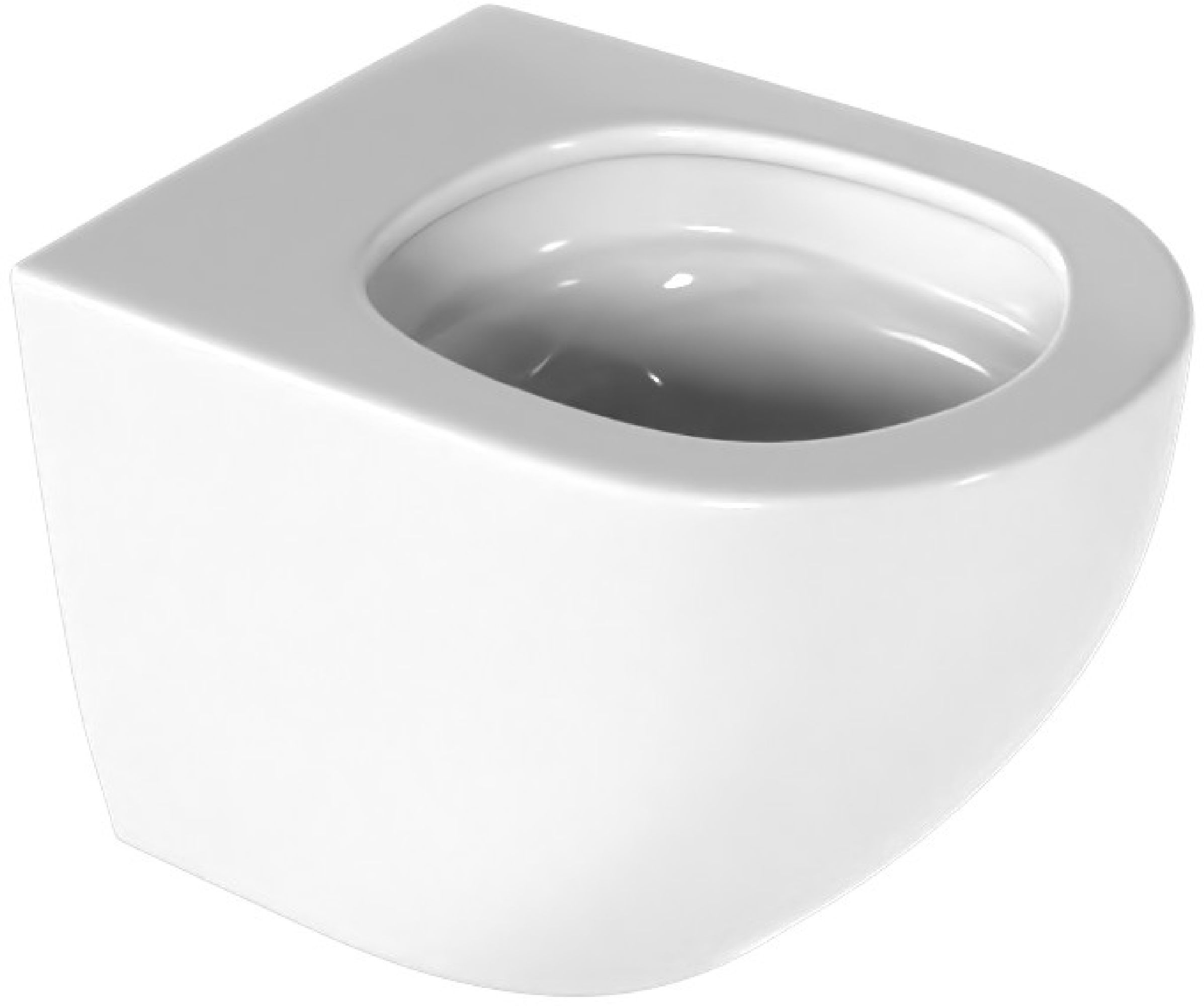 Actima Luqa WC-Becken hängend Spülrandlos mit Wirbelspülung weiß Glanz CEAC.6403.480.WH