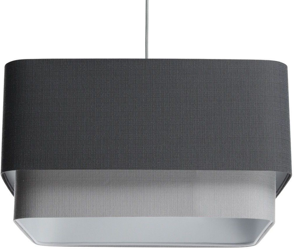 BPS Koncept Kwadro duo Pendelleuchte 1x60 W grau/aschfarben-graphit KWD-007