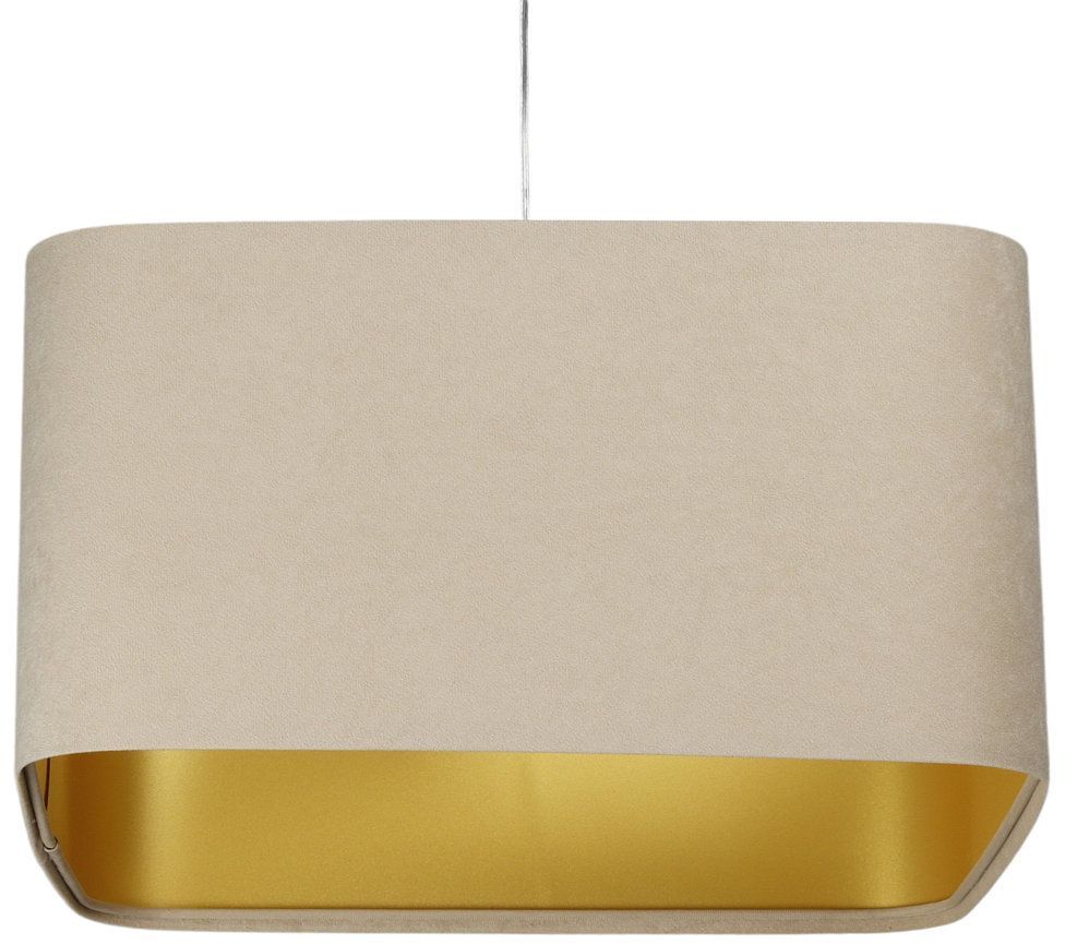 BPS Koncept Kwadro sue Pendelleuchte 1x60 W gold-beige KW-107-40W25