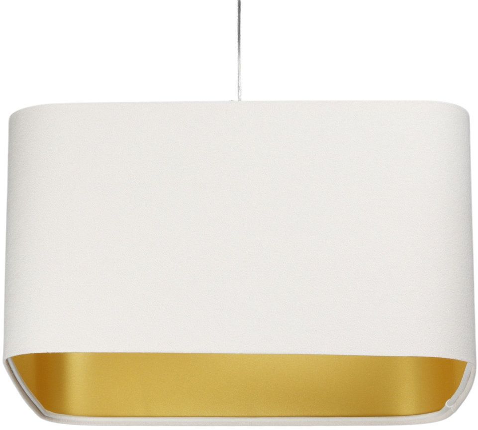BPS Koncept Kwadro sue Pendelleuchte 1x60 W weiß-gold KW-109-40W25