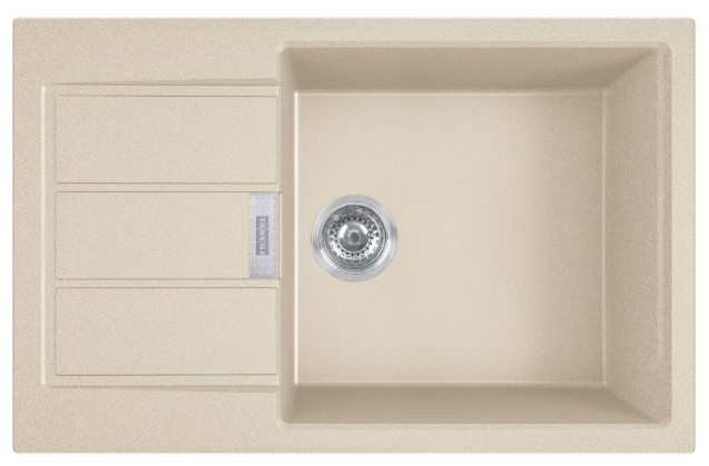 Franke Sirius Tectonit-Küchenspüle 78x50 cm beige 143.0676.418
