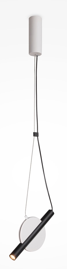 Maytoni Enigma Pendelleuchte 1x5 W weiß-schwarz MOD150PL-L5W3K