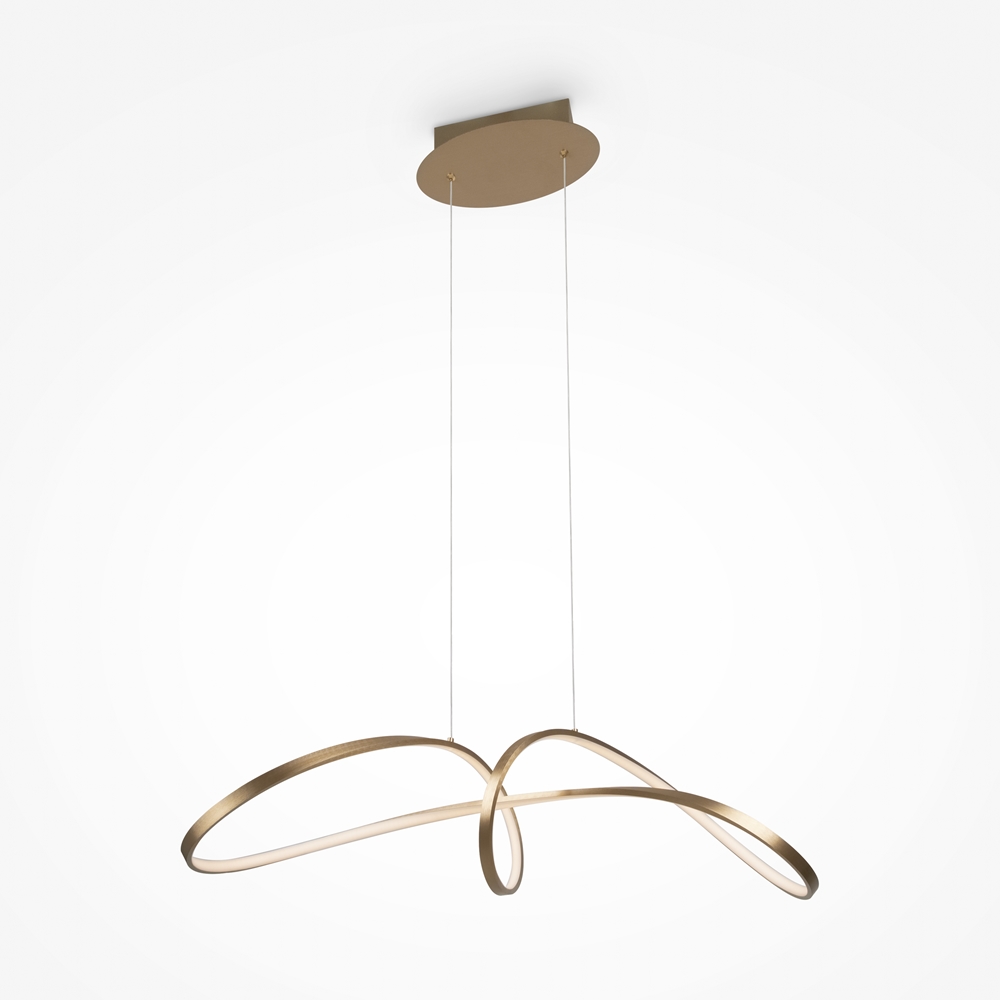Maytoni Curve Pendelleuchte 1x42 W gold MOD156PL-L52G4K