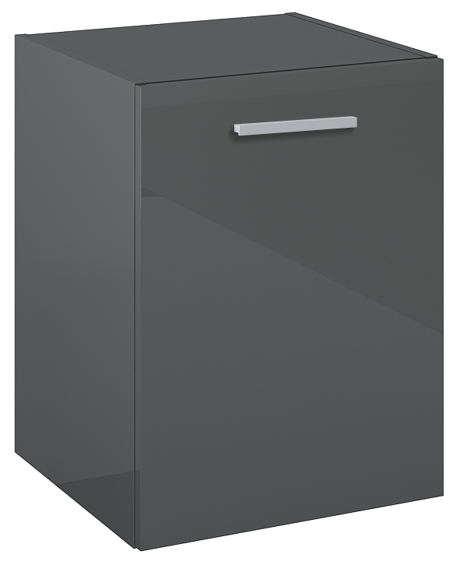 Roca Kwadro Unterschrank 39.8x38.4x53 cm Seitenschrank hängend anthrazit A857974153