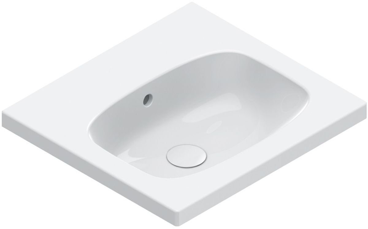 Catalano Alvea Waschbecken 50x46 cm rechteckig Klassisch-Möbel weiß glanz 0620500001