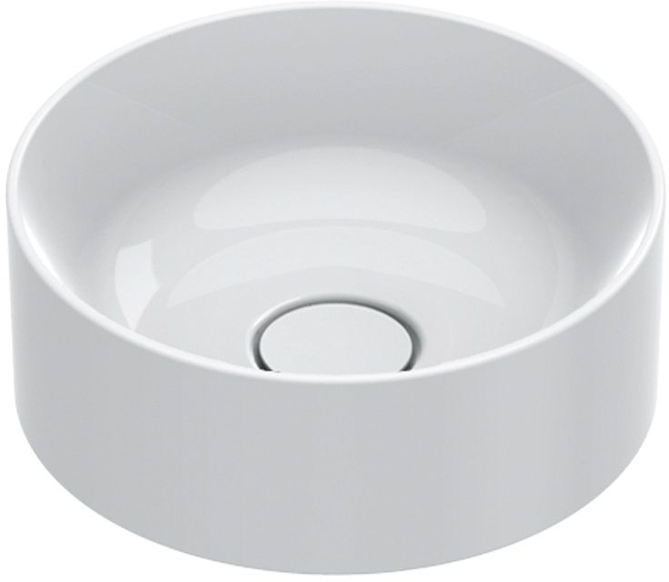 Catalano Zero Waschbecken 32x32 cm rund Aufsatzwaschbecken weiß glanz 0122320001