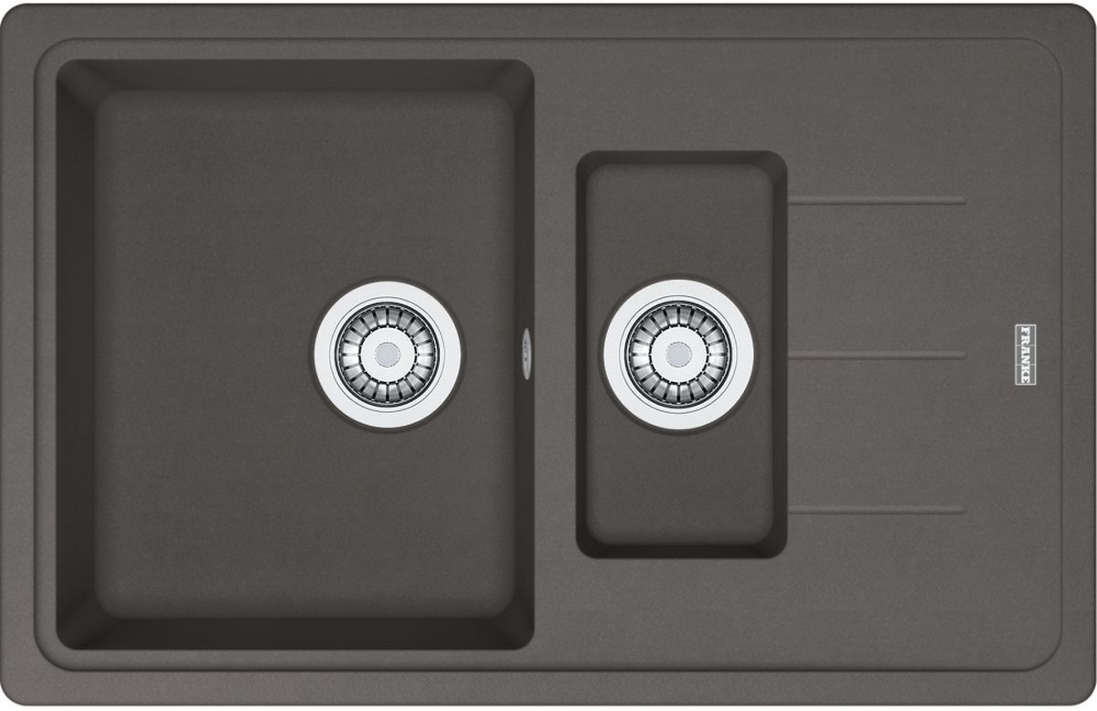 Franke Basis Granitspüle 78x50 cm grau/graphit/onyx 114.0716.319