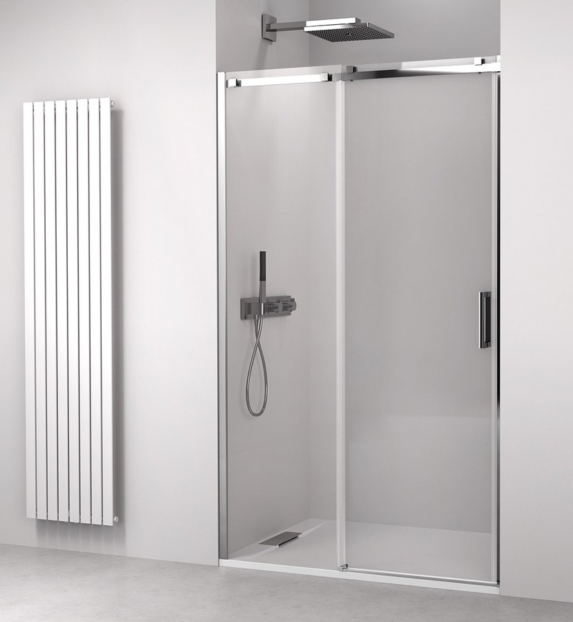 Polysan Thron Line Duschtüren 130 cm Schiebe- chrom Glanz/durchsichtiges Glas TL5013