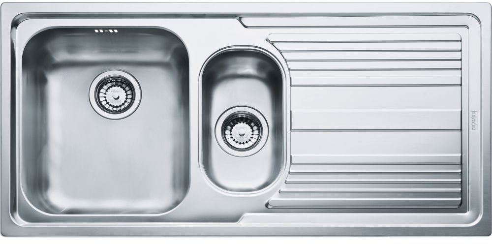 Franke Logica Edelstahlspüle 100x50 cm stahl 101.0085.810