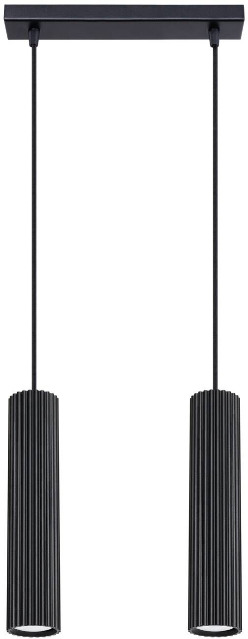 Sollux Lighting Karbon Pendelleuchte 2x10 W schwarz SL.1574