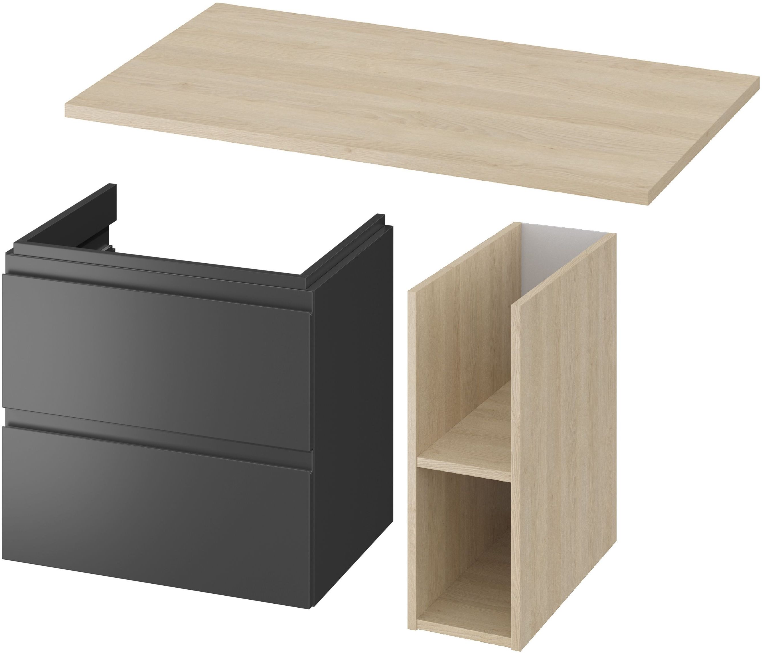 Set Badschrank Cersanit Moduo S590-068-DSM, Badschrank Cersanit Moduo K116-020, S590-023