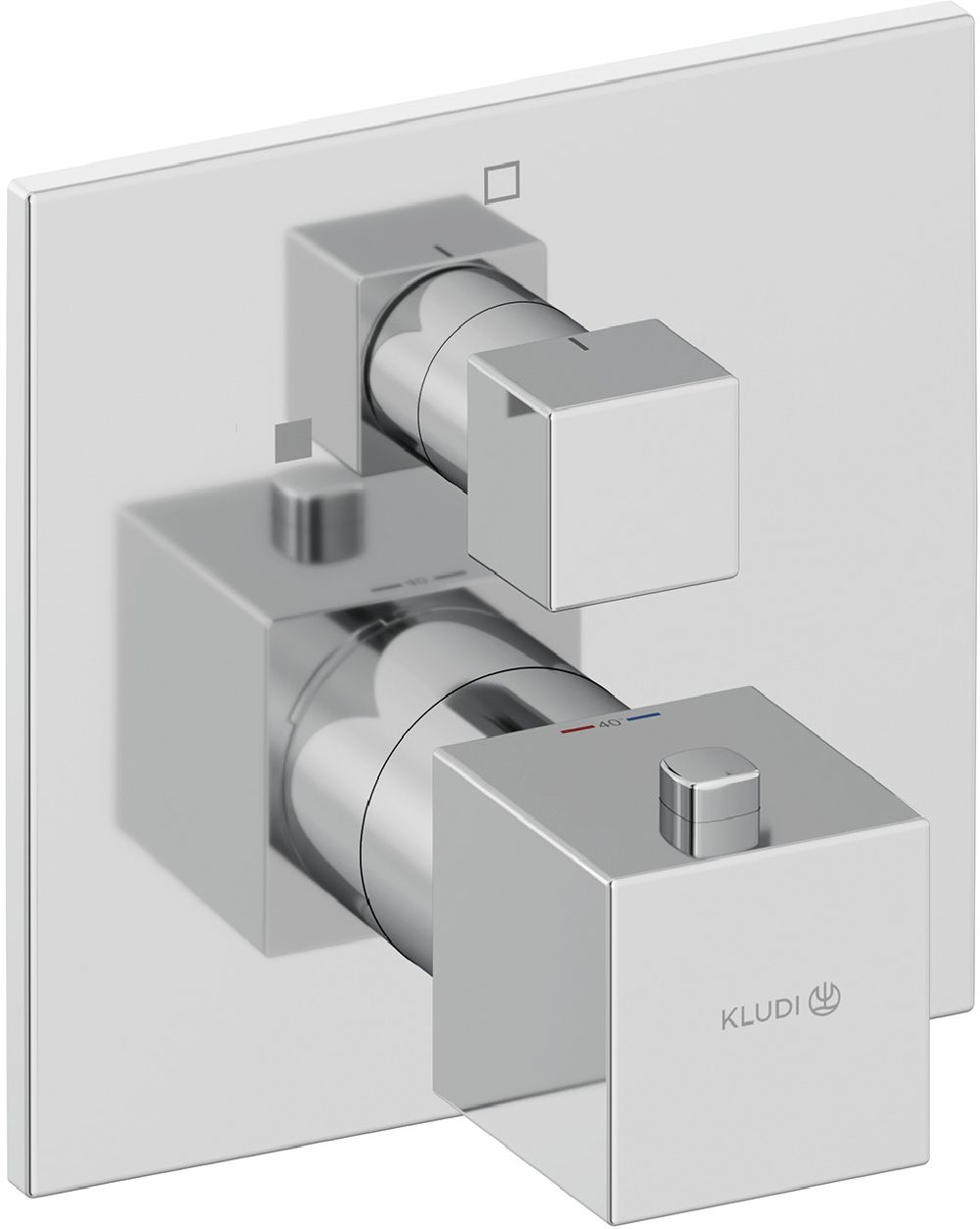 Kludi Decus Duscharmatur Unterputz mit Thermostat chrom 548850575