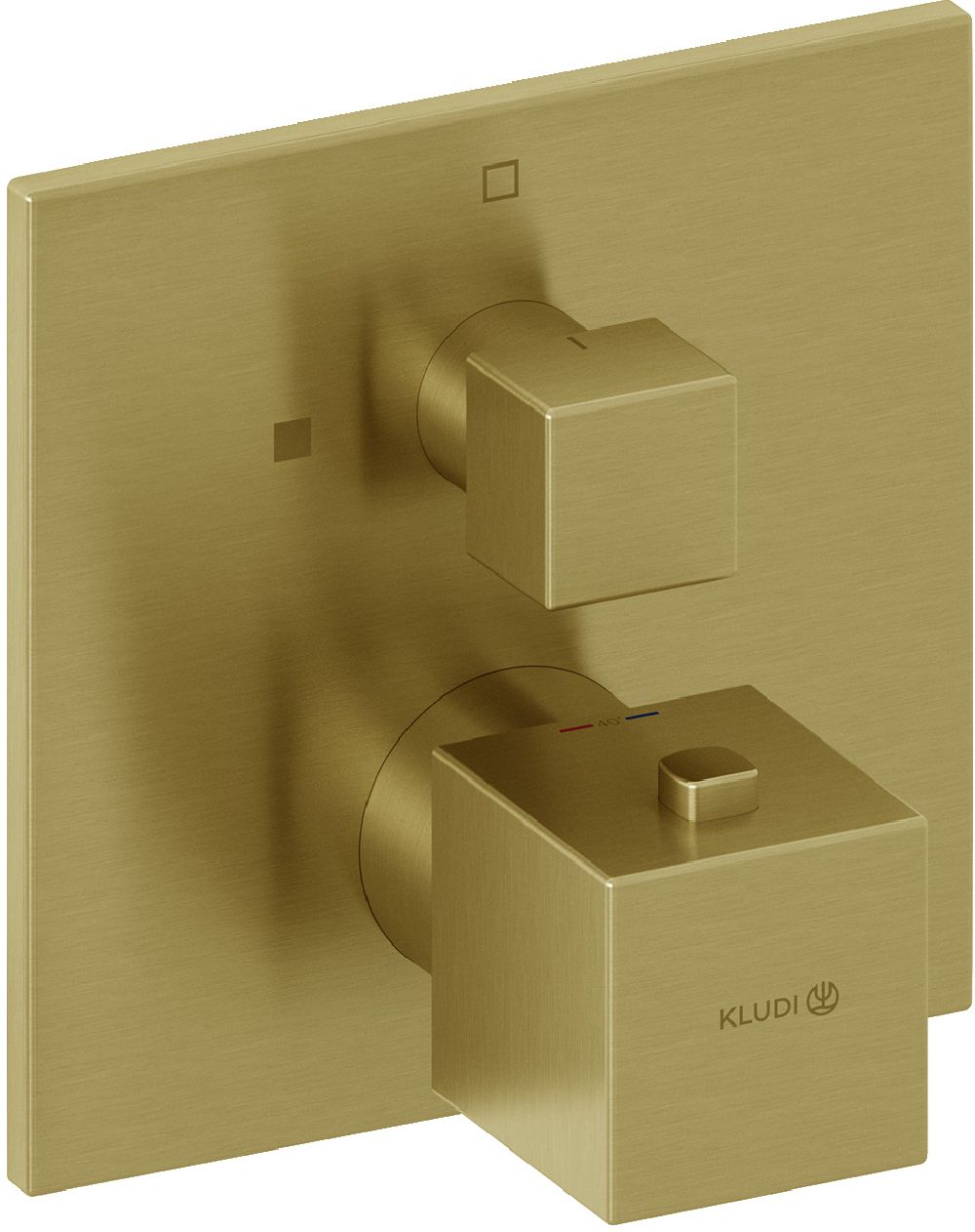 Kludi Decus Duscharmatur Unterputz mit Thermostat gold 54885N075
