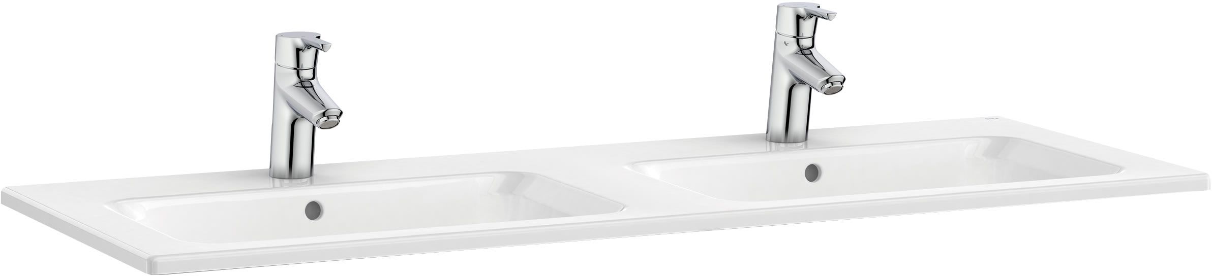 Roca Gap Waschbecken 120x46 cm rechteckig Möbel weiß glanz A3279A0000