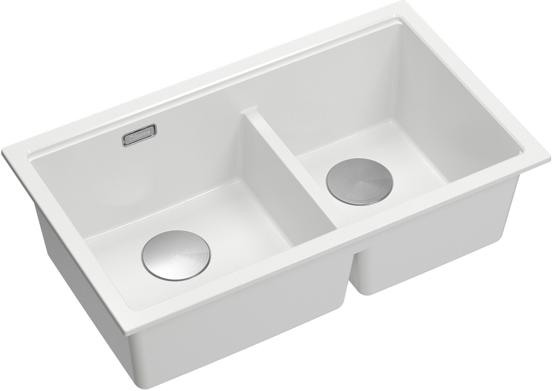 Quadron Logan Granitspüle 76x45 cm weiß HQL7645U1_BS_U