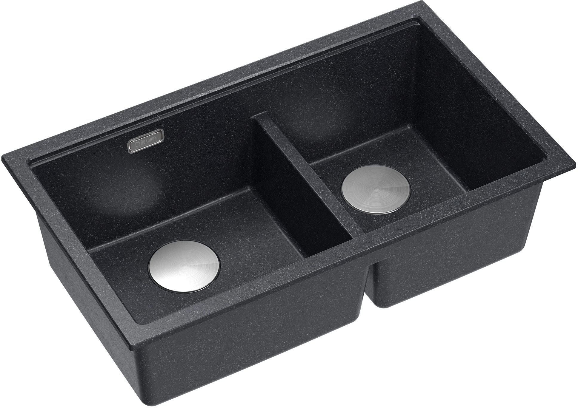 Quadron Logan GraniteQ-Spüle 76x45 cm schwarz HQL7645U8_BS_U
