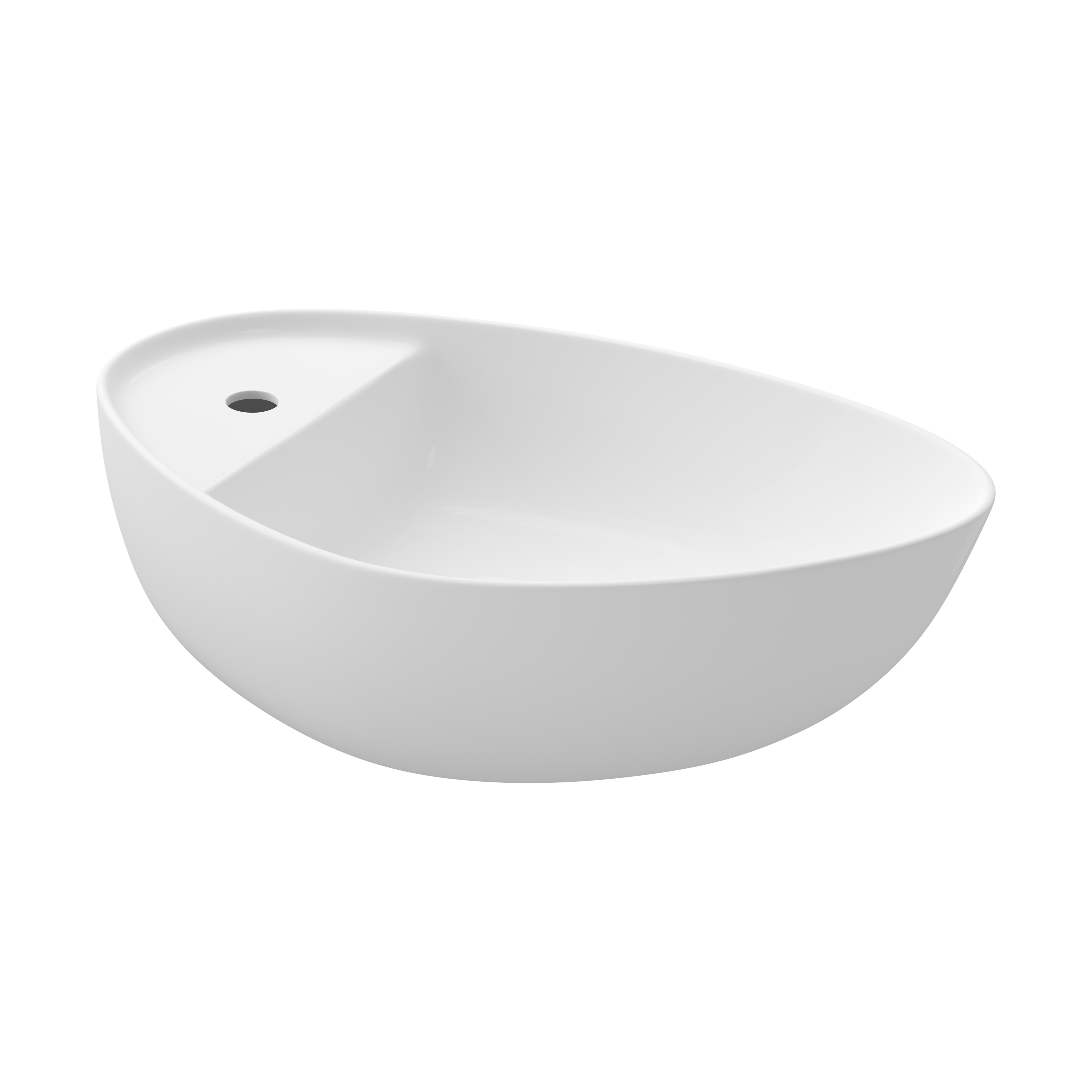 Cersanit Moduo Waschbecken 55x35.5 cm Aufsatzwaschbecken weiß glanz K116-155