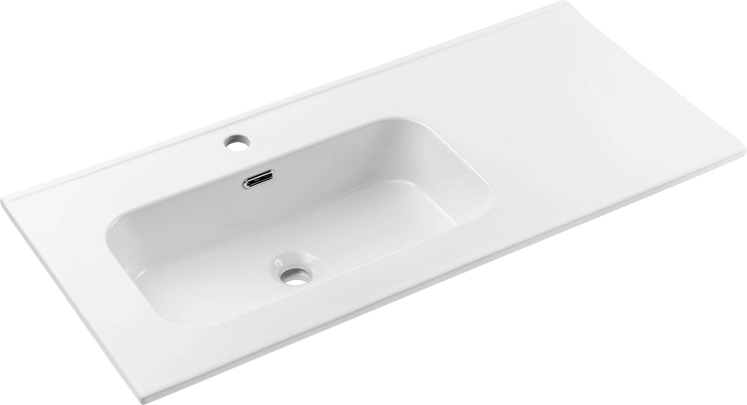 Comad Go 2 Waschbecken 101x46 cm rechteckig Möbel weiß glanz GO 2 100CM L DP ( E-8095-100L )