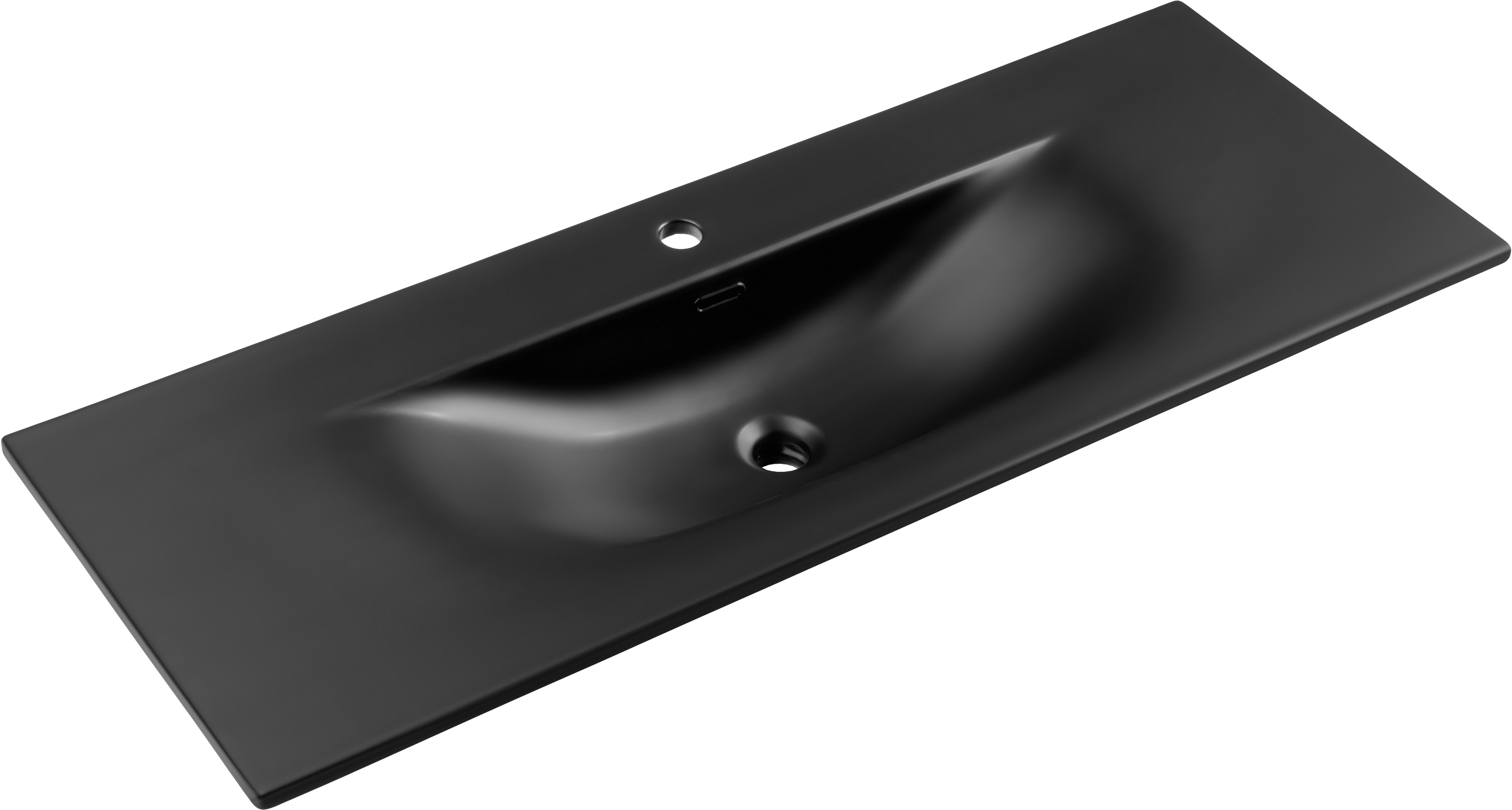 Comad Sky Waschbecken 121x46 cm rechteckig Möbel schwarz matte SKY 1 BLACK MATT 120 DP ( E-8099-120 )