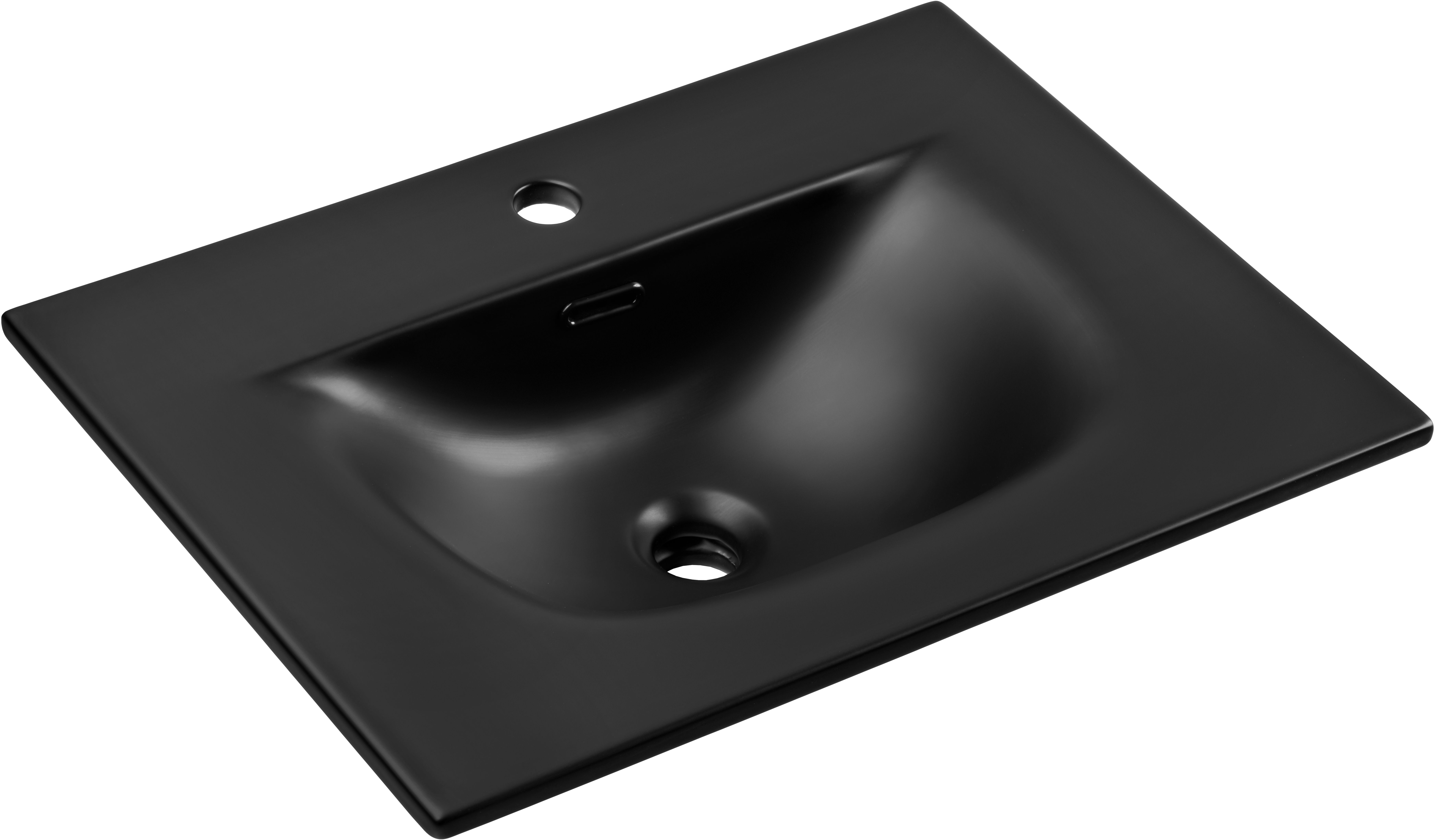 Comad Sky Waschbecken 61x46 cm rechteckig Möbel schwarz matte SKY 1 BLACK MATT 60 DP ( E-8099-60 )