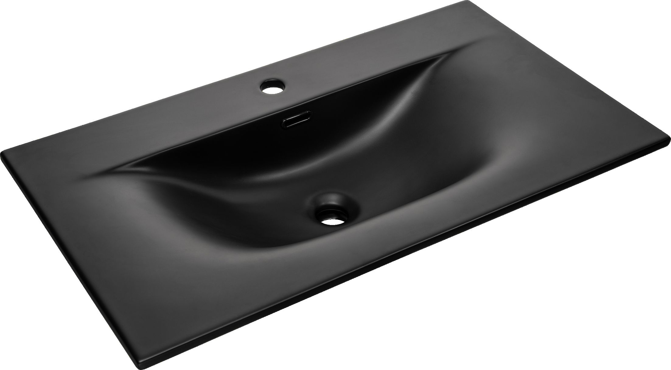Comad Sky Waschbecken 81x46 cm rechteckig Möbel schwarz matte SKY 1 BLACK MATT 80 DP ( E-8099-80 )