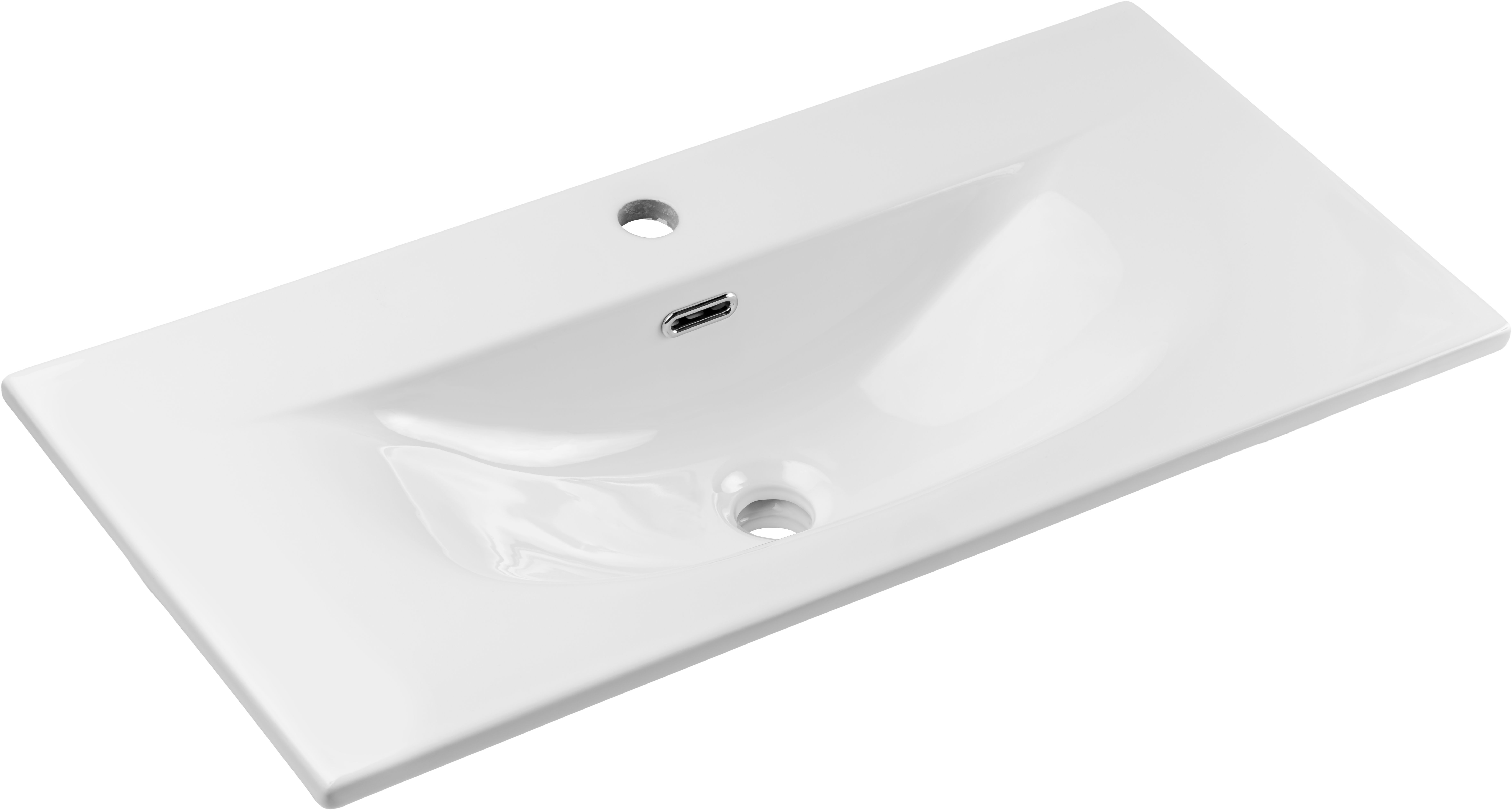 Comad Sky 3 Waschbecken 81x40 cm rechteckig Möbel weiß glanz SKY 3 80CM ( E-8099-3-80 )