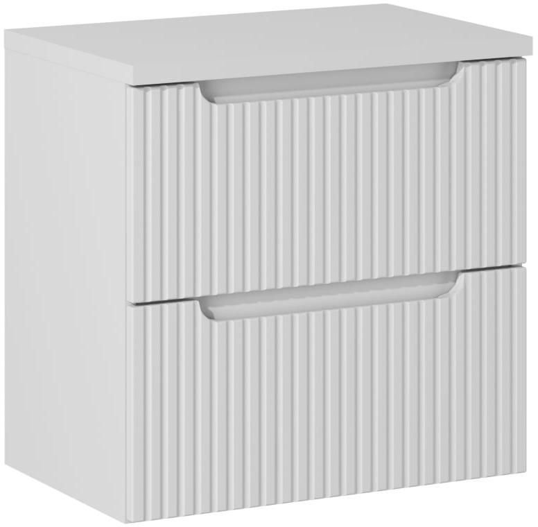 Set Badschrank Comad Nova White NOVA WHITE 82-60-2S, Waschtischplatte Comad Nova White NOVA WHITE 89-60