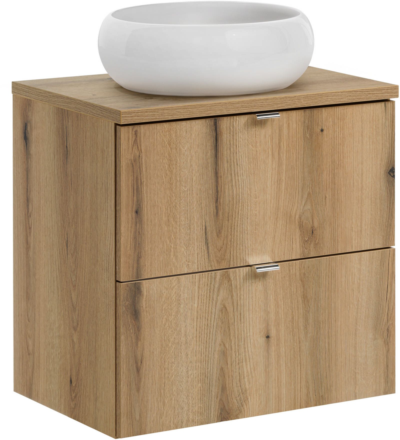 Set Badschrank Comad Nova Oak NOVA OAK A 82-60-2S, Waschbecken Comad Wiki UN-WIKI-SW, NOVA OAK A 89-60