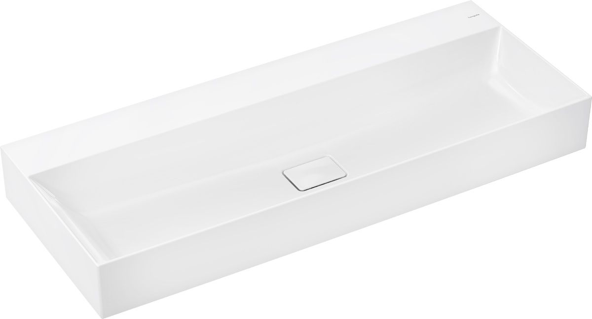 Hansgrohe Xevolos E Waschbecken 120x48 cm rechteckig Klassisch weiß glanz 61107450