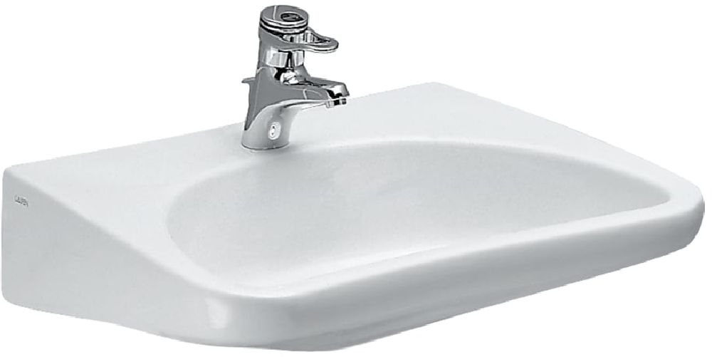 Laufen Pro Liberty Waschbecken 66x55 cm oval Klassisch barrierefrei weiß glanz H8106030000001
