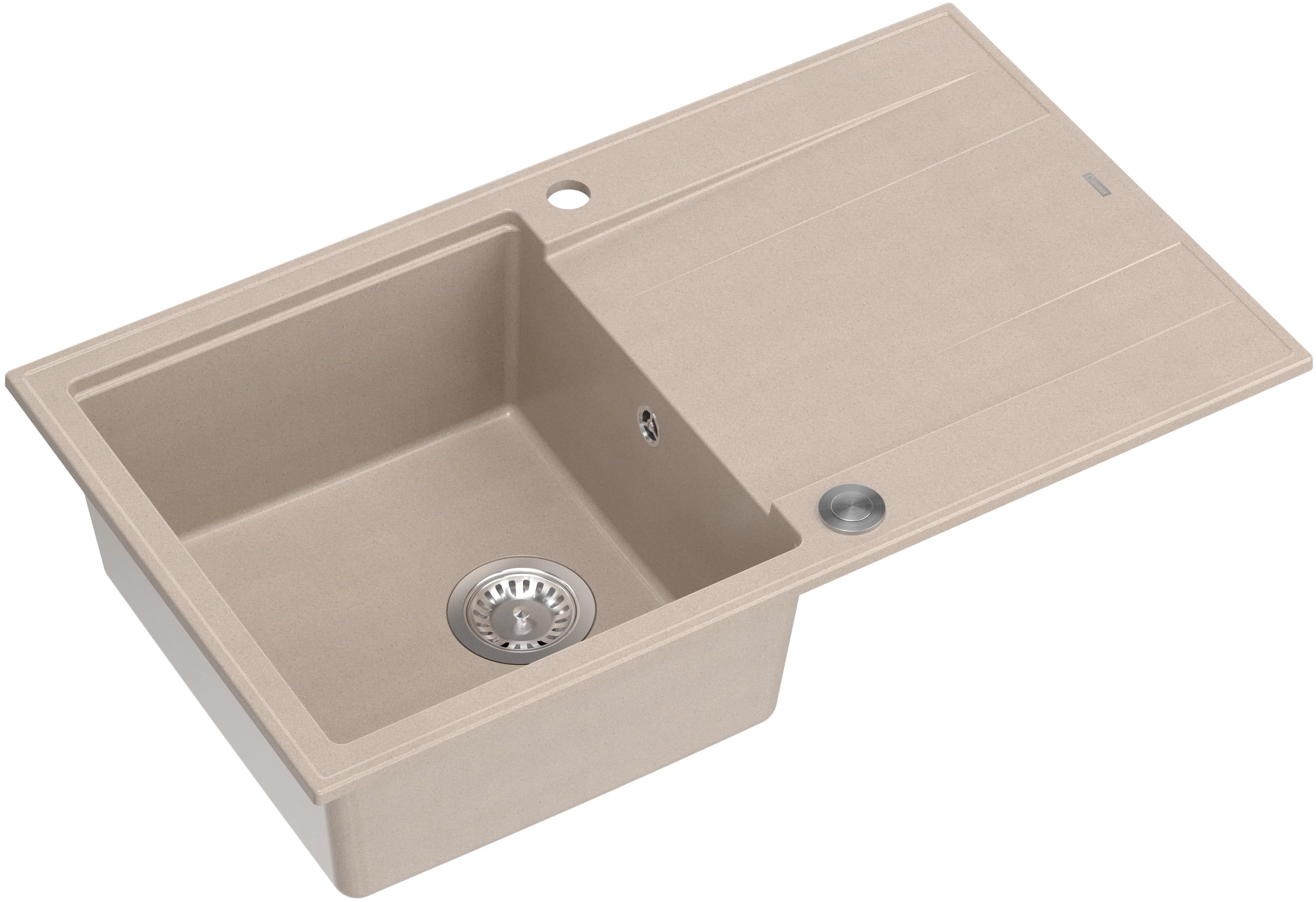 Quadron Evan GraniteQ-Spüle 86x50 cm beige HCQE8650U2_BS_P2O