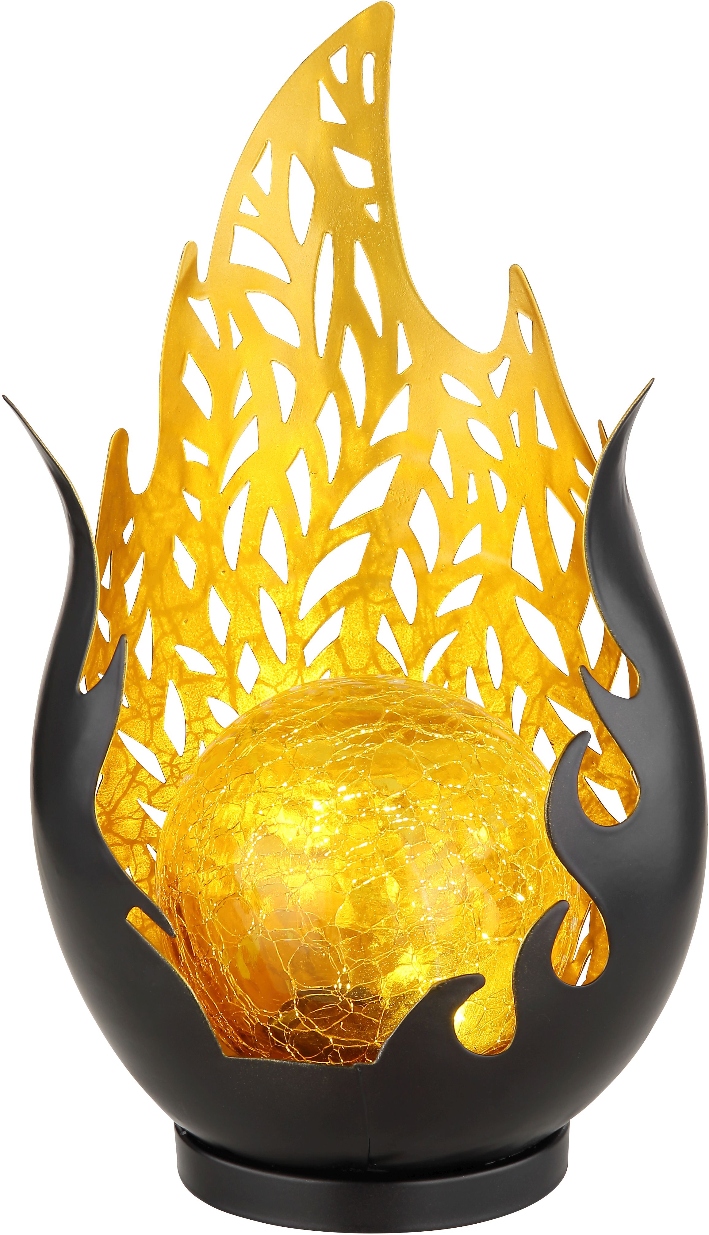 Globo Lighting Solar Stehlampe 1x0.06 W schwarz-gold 36534