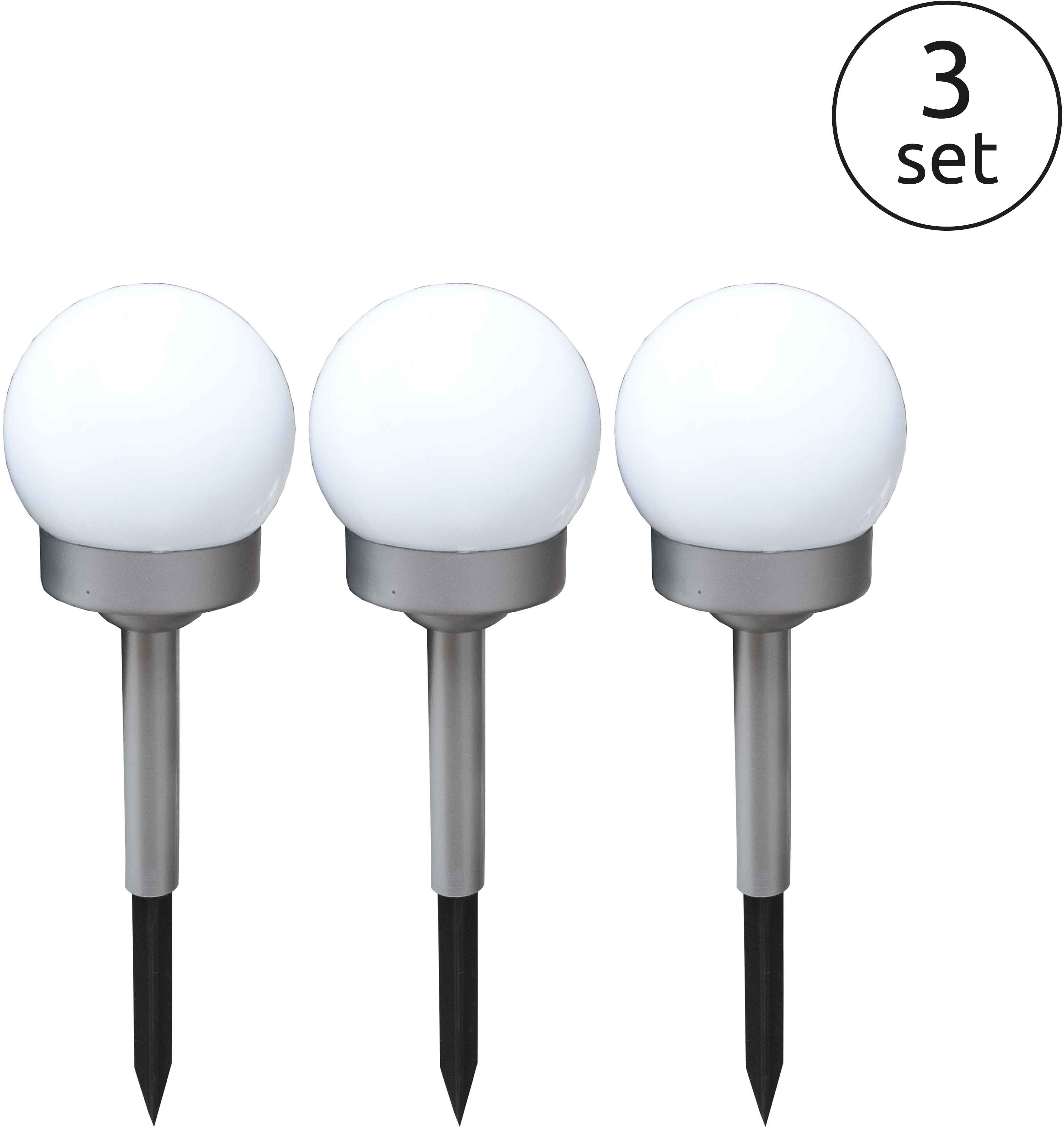 Globo Lighting Solar Stehlampe 1x0.06 W weiß-silber 33770-3