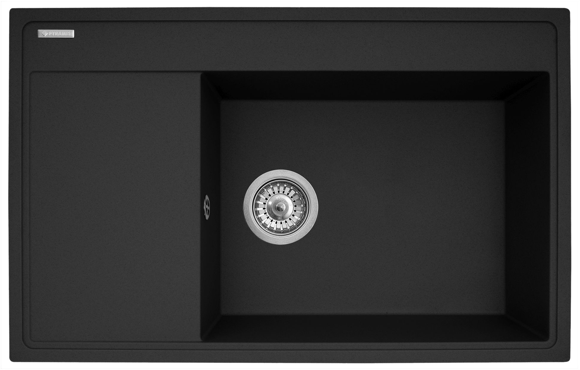 Pyramis Camea Granitspüle 79x50 cm schwarz 070168501