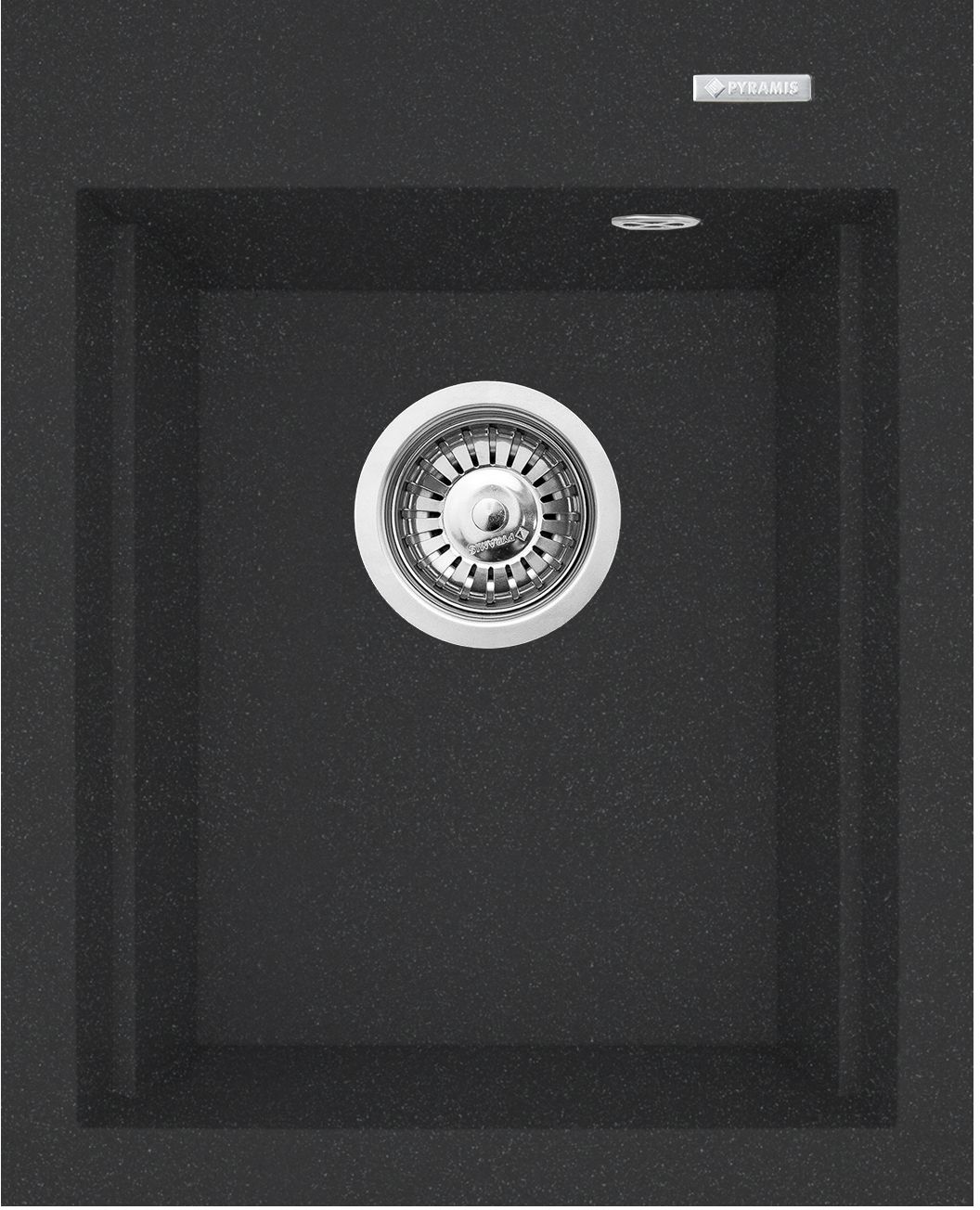 Pyramis Siros Granitspüle 48x39 cm schwarz 070180312