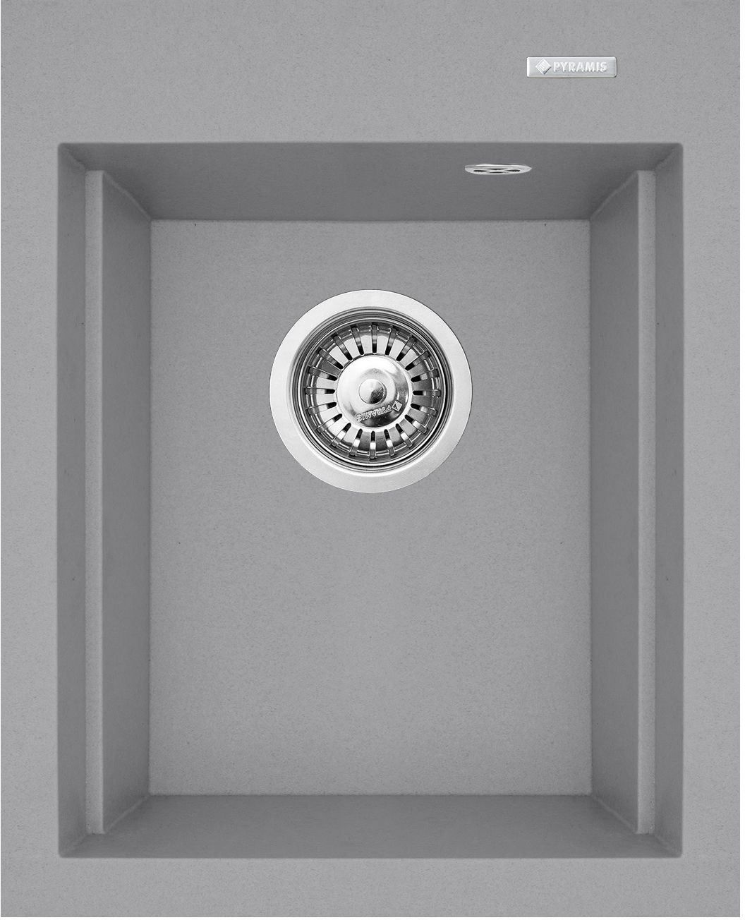 Pyramis Siros Granitspüle 48x39 cm grau/graphit/onyx 070180412