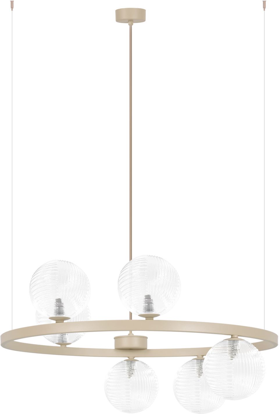 Kaja Tesoro Pendelleuchte 6x10 W transparent-beige K-5700
