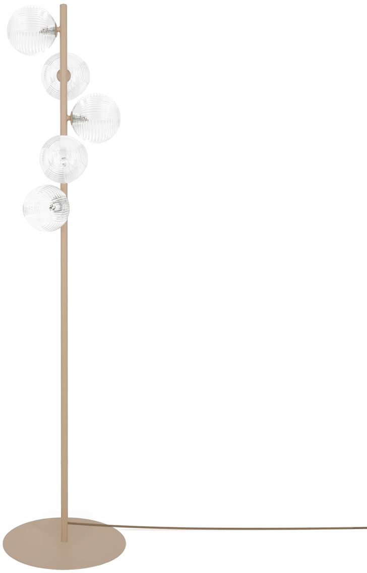 Kaja Tesoro Stehlampe 5x10 W transparent-beige K-5702