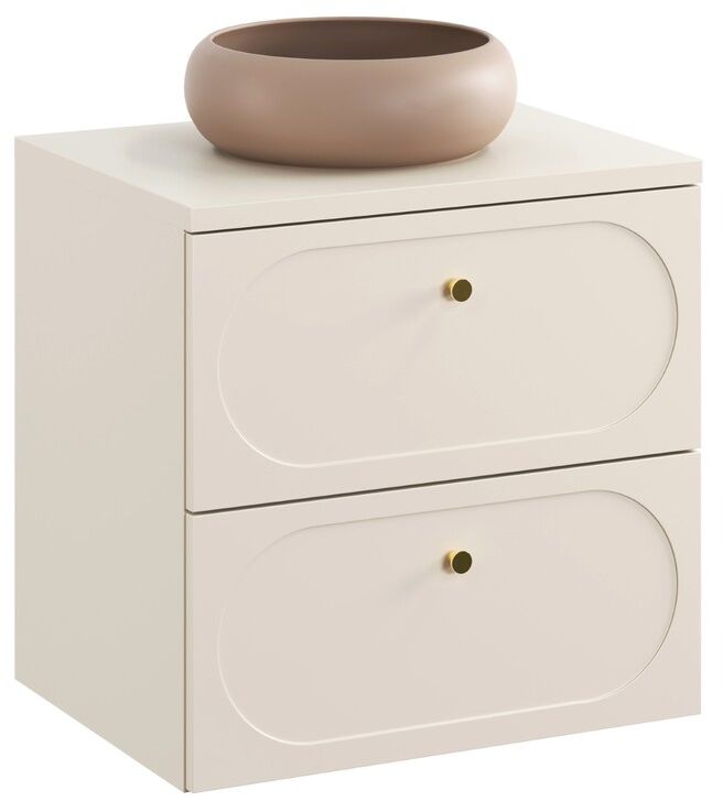 Set Badschrank Comad Donna Sand DONNA SAND 82-60-46-2S, Waschbecken Comad Wiki UN-WIKI-MC, SAND 89-60-46 M