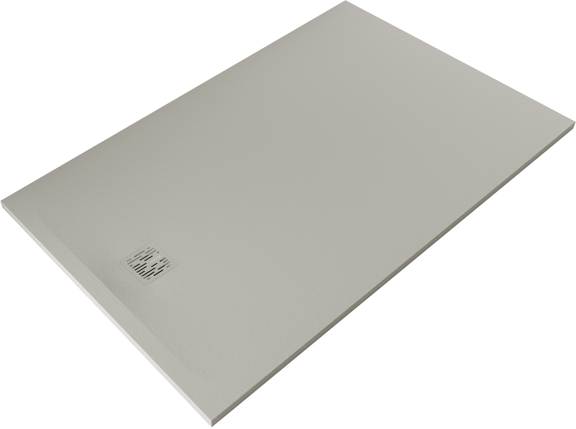 Kludi Terra Rechteckige Duschwanne 160x100 cm grau 08DW15O2