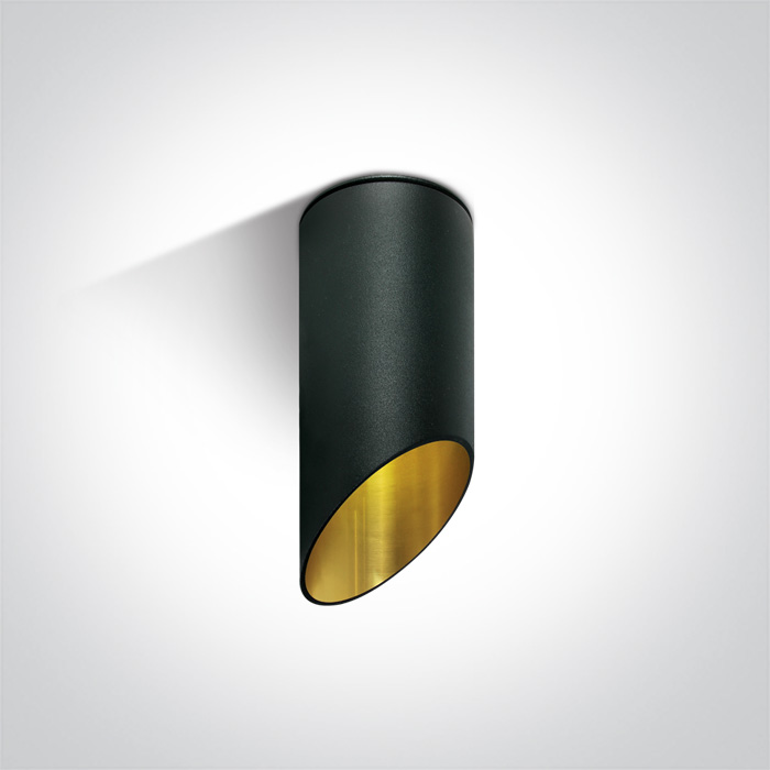 One Light Lindos Deckenlampe 1x10 W schwarz-gold 12105E1/B/GL