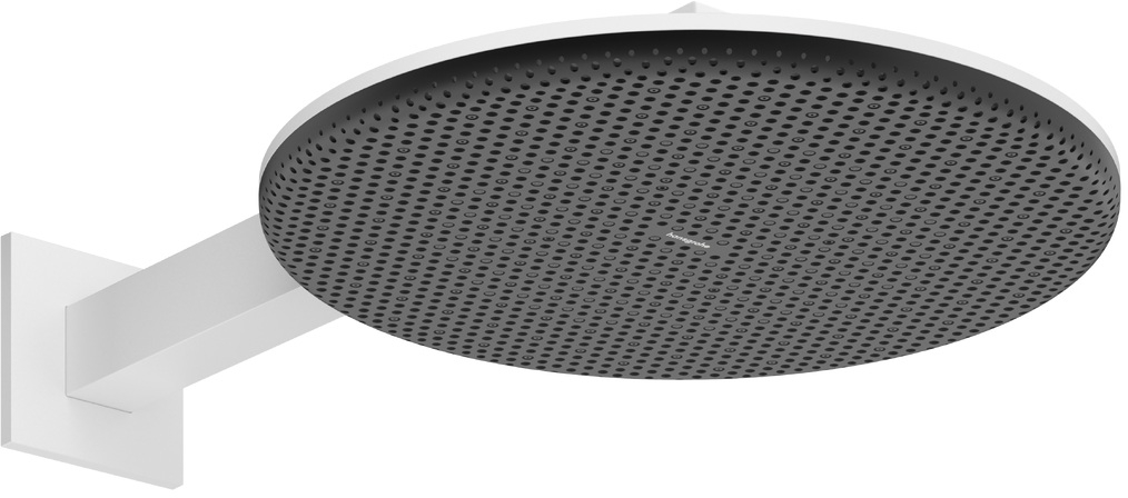 Hansgrohe Raindance Alive S Kopfbrause mit Brausearm 30x30 cm rund weiß 24541700