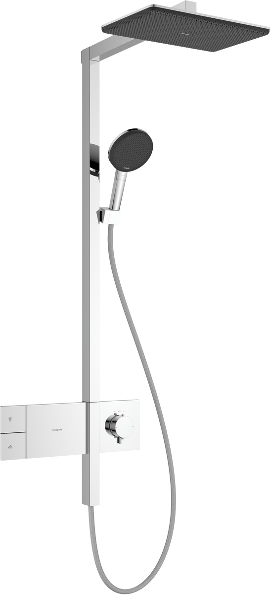 Hansgrohe Raindance Alive Q Duschset Wandmontage mit Thermostat mit Kopfbrause chrom 24580000