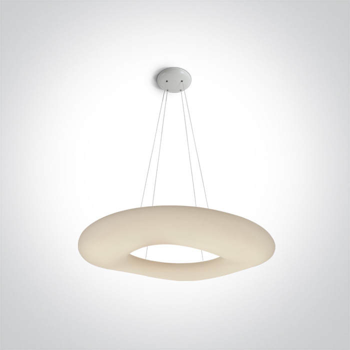 One Light Apidea Pendelleuchte 1x80 W weiß 63110C/W