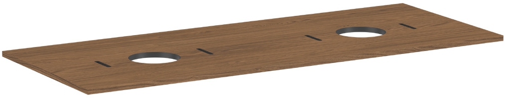 Hansgrohe Xilesa E Waschtischplatte 137.5x55 cm eiche 54280550