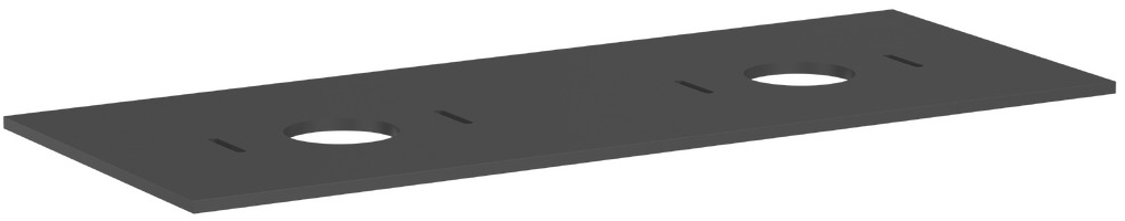 Hansgrohe Xilesa E Waschtischplatte 137.5x55 cm grau 54280760
